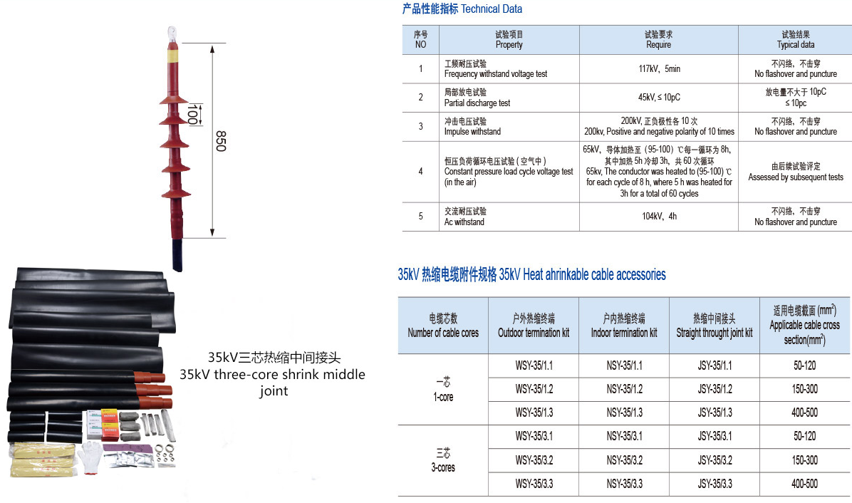 35KV热缩电缆附件